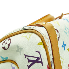 ルイ ヴィトン モノグラム マルチカラー プリシラ ハンドバッグ M40096 ブロン ホワイト PVC レザー レディース LOUIS VUITTON 【中古】