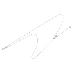K18WG ホワイトゴールド ダイヤ0.166ct ダイヤ0.05ct ペンダント ネックレス レディース 【中古】