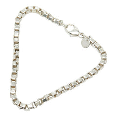 ティファニー ベネチアン リンク チェーン ブレスレット シルバー SV925 シルバー レディース TIFFANY&Co. 【中古】