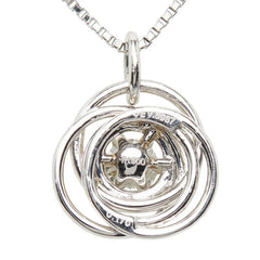 Pt900 プラチナ Pt850 プラチナ ダイヤ0.170ct ペンダント ネックレス レディース 【中古】
