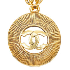シャネル ココマーク チェーン ペンダントネックレス ゴールド メッキ レディース CHANEL 【中古】
