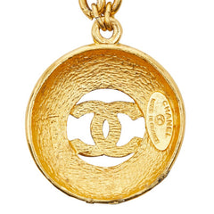 シャネル ココマーク チェーン ペンダントネックレス ゴールド メッキ レディース CHANEL 【中古】