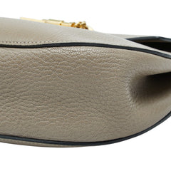 クロエ ドリュー チェーンショルダーバッグ グレージュ レザー レディース Chloe 【中古】