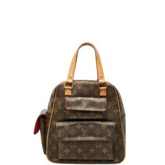 ルイ ヴィトン モノグラム エクサントリ シテ ハンドバッグ M51161 ブラウン PVC レザー レディース LOUIS VUITTON 中古