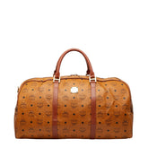 エム シー エム ヴィセトス モノグラム ボストンバッグ トラベルバッグ 旅行用 ブラウン PVC レザー レディース MCM 【中古】