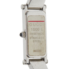 グッチ 腕時計 バングルウォッチ 1500L クオーツ シルバー文字盤 ステンレススチール レディース GUCCI 【中古】
