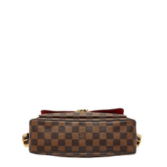 ルイ ヴィトン ダミエ ラヴェッロGM ショルダーバッグ N60006 ブラウン PVC レザー レディース LOUIS VUITTON 【中古】