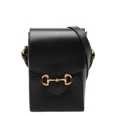 グッチ ホースビット1955 ショルダーバッグ 732302 ブラック レザー レディース GUCCI 【中古】