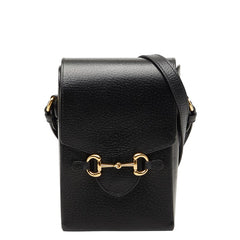 グッチ ホースビット1955 ショルダーバッグ 732302 ブラック レザー レディース GUCCI 【中古】