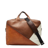 ベルルッティ ボストンバッグ ショルダーバッグ 2WAY ブラウン ホワイト レザー メンズ Berluti 中古