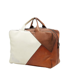 ベルルッティ ボストンバッグ ショルダーバッグ 2WAY ブラウン ホワイト レザー メンズ Berluti 中古