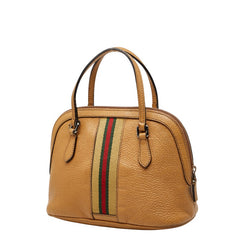 グッチ シェリーライン ハンドバッグ ショルダーバッグ 2WAY 341504 ベージュ レザー レディース GUCCI 【中古】