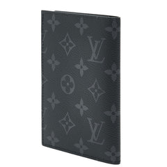 ルイ ヴィトン モノグラム エクリプス クーヴェルテュール パスポールNM パスポートケース M64501 ブラック PVC メンズ LOUIS VUITTON 【中古】