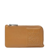 ロエベ アナグラム コインケース カードケース キャメル ベージュ レザー レディース LOEWE 中古