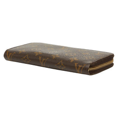 ルイ ヴィトン モノグラム ジッピーウォレット ラウンドファスナー 長財布 M60017 ブラウン PVC レディース LOUIS VUITTON 【中古】