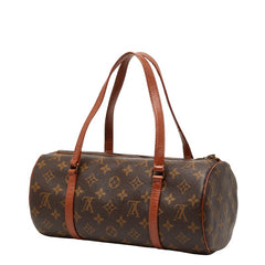 ルイ ヴィトン モノグラム パピヨン30 ハンドバッグ M51385 ブラウン PVC レザー レディース LOUIS VUITTON 【中古】
