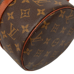 ルイ ヴィトン モノグラム パピヨン30 ハンドバッグ M51385 ブラウン PVC レザー レディース LOUIS VUITTON 【中古】