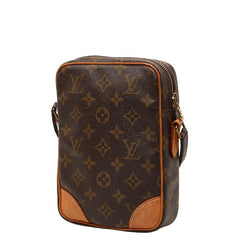 ルイ ヴィトン モノグラム ダヌーブ 斜め掛け ショルダーバッグ M45266 ブラウン PVC レザー レディース LOUIS VUITTON 【中古】