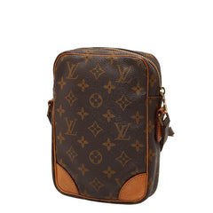 ルイ ヴィトン モノグラム ダヌーブ 斜め掛け ショルダーバッグ M45266 ブラウン PVC レザー レディース LOUIS VUITTON 中古