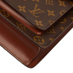 ルイ ヴィトン モノグラム モンソー ハンドバッグ ショルダーバッグ 2WAY M51185 ブラウン PVC レザー レディース LOUIS VUITTON 【中古】