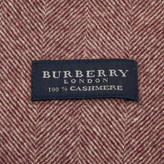 バーバリー ロンドン ロゴ 無地 マフラー ボルドー ワインレッド カシミヤ100% メンズ BURBERRY 【中古】