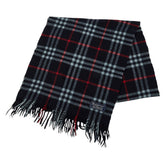 バーバリー チェック マフラー ブラック カシミヤ100% メンズ BURBERRY 【中古】