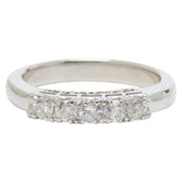 Pt900 プラチナ ダイヤ0.50ct リング 指輪 レディース 15号 【中古】