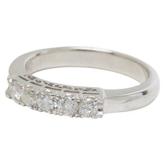 Pt900 プラチナ ダイヤ0.50ct リング 指輪 レディース 15号 【中古】
