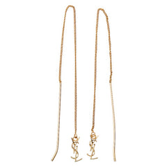 サンローラン カサンドラ スレッダーピアス ゴールド メッキ レディース SAINT LAURENT 【中古】