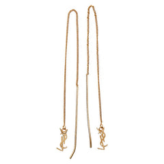 サンローラン カサンドラ スレッダーピアス ゴールド メッキ レディース SAINT LAURENT 【中古】