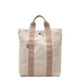 エルメス フールトゥ カバス トートバッグ ハンドバッグ ベージュ ブラウン キャンバス メンズ HERMES 【中古】