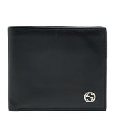 グッチ インターロッキングG 二つ折り財布 115217 ブラック レザー メンズ GUCCI 【中古】