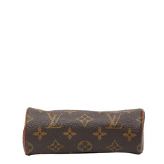ルイ ヴィトン モノグラム パピヨン30 旧型 付属 ポーチ ミニハンドバッグ ブラウン PVC レザー レディース LOUIS VUITTON 【中古】