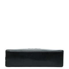 ディオール CDロゴ 斜め掛け ショルダーバッグ ブラック レザー レディース Dior 中古