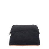 エルメス ボリードMM ポーチ ブラック キャンバス レザー レディース HERMES 【中古】