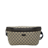 グッチ GGスプリーム ボディバッグ ウエストバッグ 211110 ベージュ ネイビー PVC レザー メンズ GUCCI 【中古】