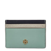 トリーバーチ カードケース パスケース グリーン ゴールド ブラック レザー レディース Tory Burch 中古
