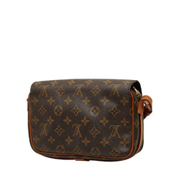 ルイ ヴィトン モノグラム サンジェルマン24 斜め掛け ショルダーバッグ M51210 ブラウン PVC レザー レディース LOUIS VUITTON 【中古】