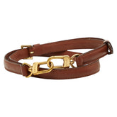 ルイ ヴィトン ショルダーストラップ ブラウン レザー レディース LOUIS VUITTON 【中古】