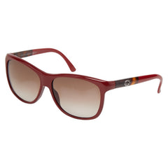 グッチ インターロッキングG サングラス グラデーションレンズ GG3613/S レッド プラスチック レディース GUCCI 【中古】
