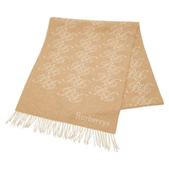 バーバリー マフラー ベージュ カシミヤ レディース BURBERRY 【中古】