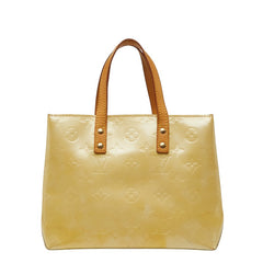 ルイ ヴィトン モノグラム ヴェルニ リードPM ハンドバッグ M91144 ベージュ パテントレザー レディース LOUIS VUITTON 中古