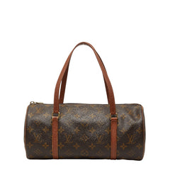 ルイ ヴィトン モノグラム パピヨン30 ハンドバッグ M51365 ブラウン PVC レザー レディース LOUIS VUITTON 【中古】