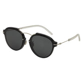 ディオール Dior Eclat サングラス ボストン RMGP9 ブラック シルバー プラスチック メタル レディース Dior 【中古】