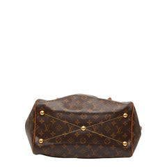 ルイ ヴィトン モノグラム ティヴォリGM ハンドバッグ M40144 ブラウン PVC レザー レディース LOUIS VUITTON 【中古】