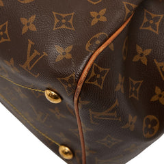 ルイ ヴィトン モノグラム ティヴォリGM ハンドバッグ M40144 ブラウン PVC レザー レディース LOUIS VUITTON 【中古】