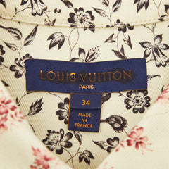 ルイ ヴィトン フラワー 花 デニムジャケット サイズ34 マルチカラー コットン ポリウレタン レディース LOUIS VUITTON 【中古】