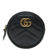 グッチ GGマーモント キルティング ハート コインケース 575160 ブラック レザー レディース GUCCI 中古