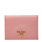 プラダ カードケース パスケース ピンク サフィアーノレザー レディース PRADA 【中古】