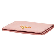 プラダ カードケース パスケース ピンク サフィアーノレザー レディース PRADA 【中古】